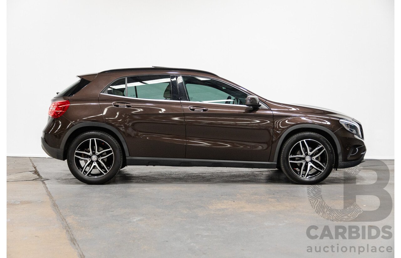 05/2016 Mercedes-Benz Gla 180 (FWD) X156 MY16 4D Wagon Orient Brown Metallic Turbo 1.6L