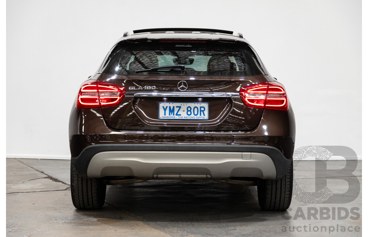 05/2016 Mercedes-Benz Gla 180 (FWD) X156 MY16 4D Wagon Orient Brown Metallic Turbo 1.6L