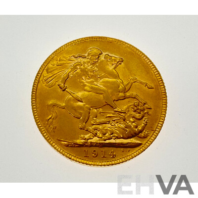 Australian 1914 Gold Sovereign, Perth Mint