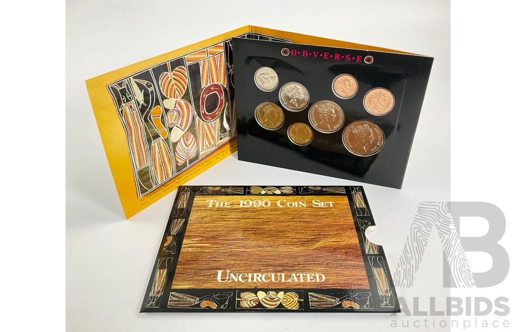 Australian RAM 1990 Eight UNC Coin Set