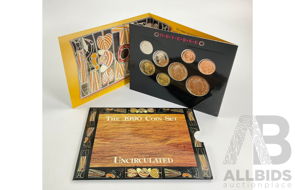 Australian RAM 1990 Eight UNC Coin Set, Yathalamarra Water Hole