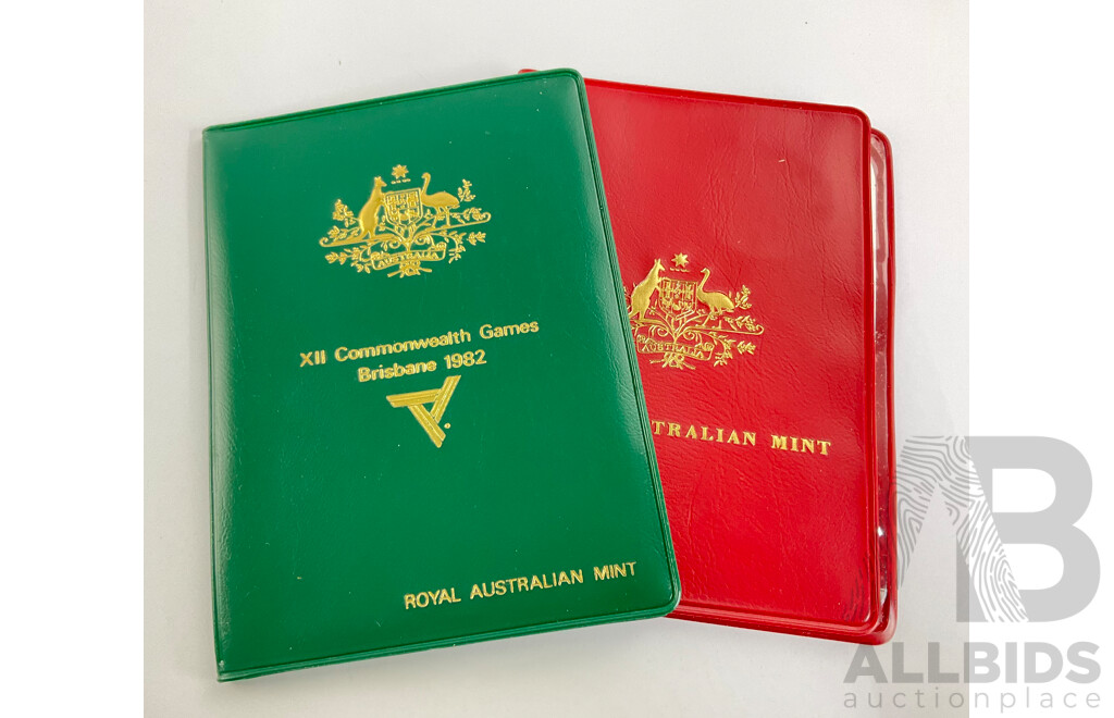 Australian RAM 1981 and 1982 UNC Coin Wallets