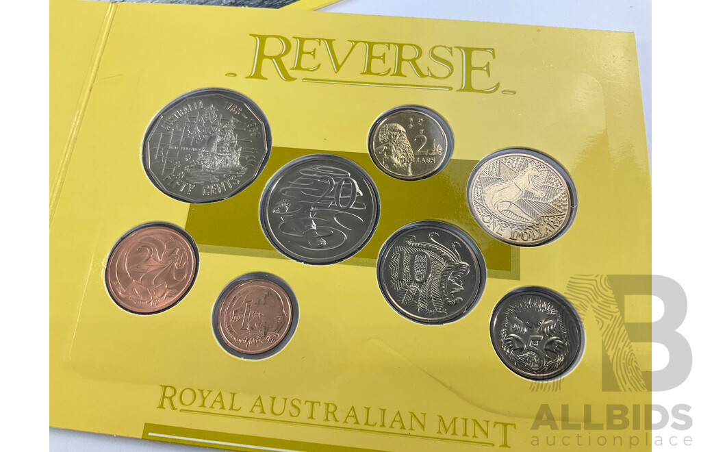 Australian RAM 1988 Eight UNC Coin Set, Bicentennial