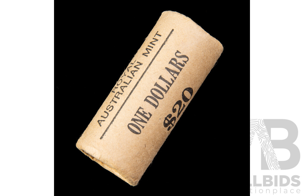 Australian RAM 1984 UNC One Dollar Coin Roll, First Year Issue