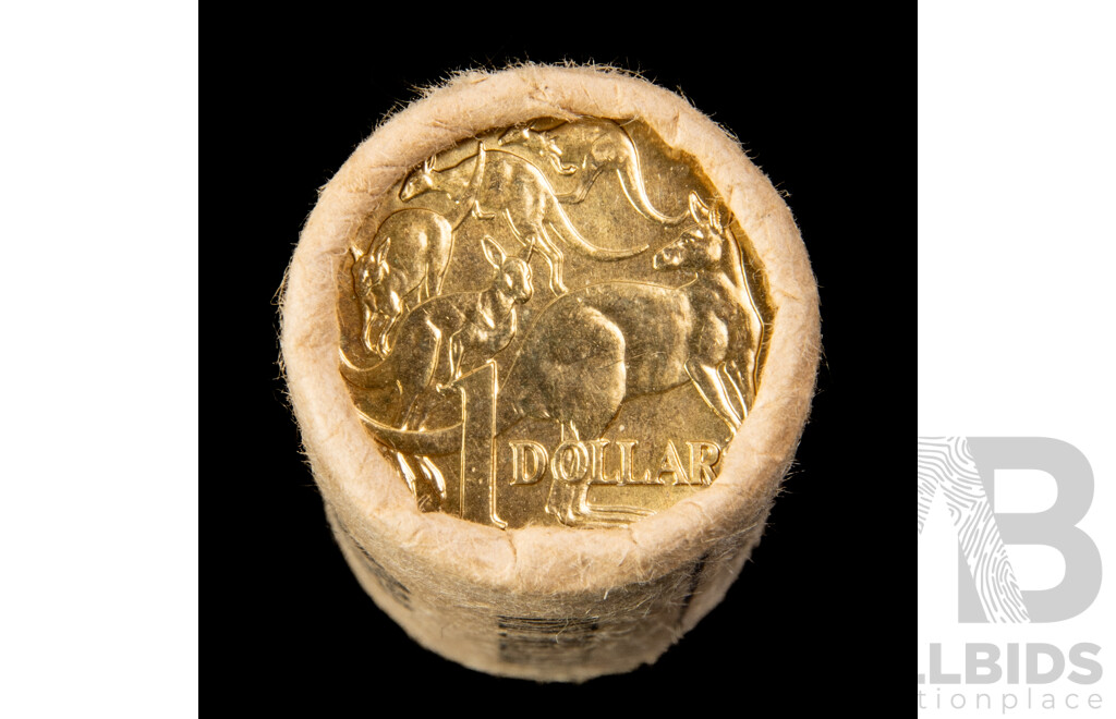 Australian RAM 1984 UNC One Dollar Coin Roll, First Year Issue