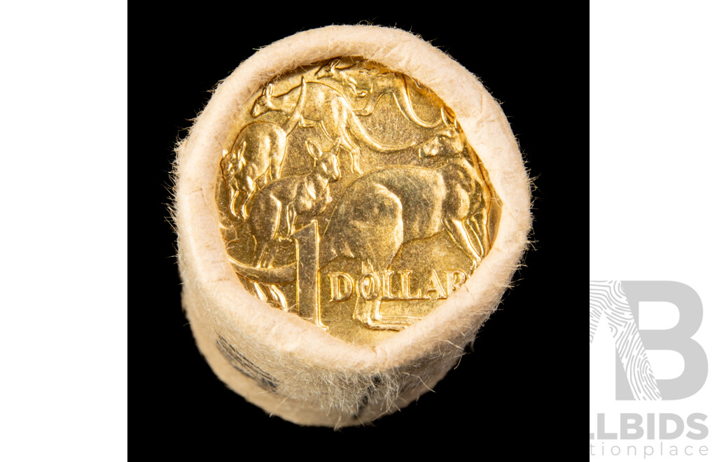 Australian RAM 1984 UNC One Dollar Coin Roll, First Year Issue
