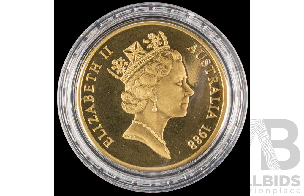 Australian RAM 1988 Proof Five Dollar Coin, Bicentennial