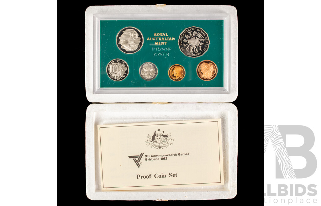 Australian RAM 1982 Proof Coin Set, Commonwealth Games