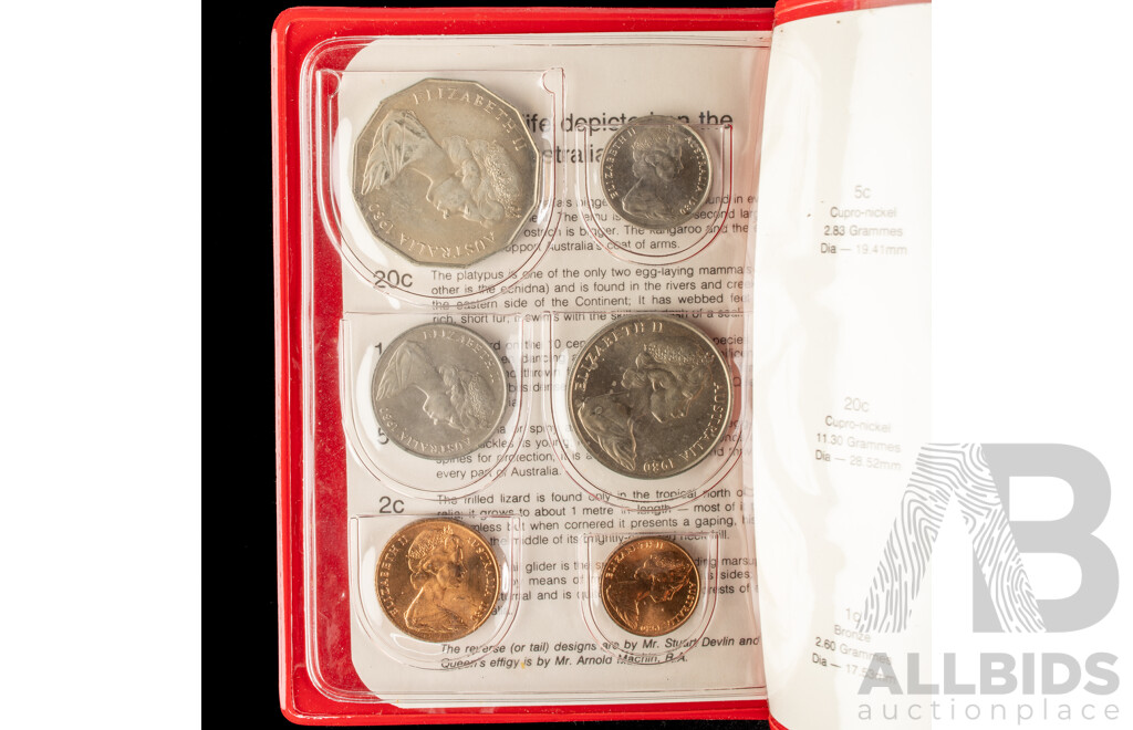 Australian RAM 1980 and 1982 UNC Coins Set