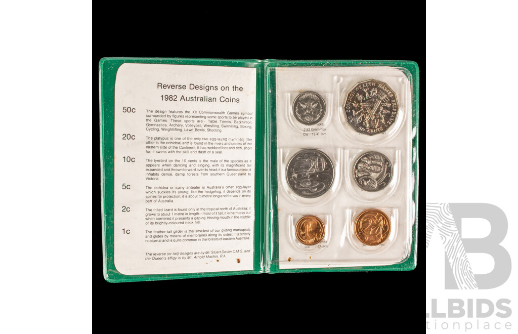 Australian RAM 1980 and 1982 UNC Coins Set