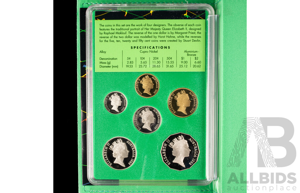 Australian RAM 1992 Six Proof Coin Set, Barcelona Olympics