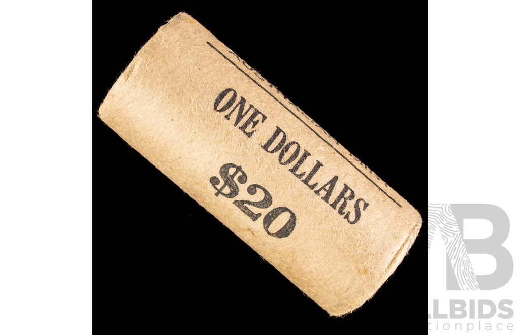 Australian RAM 1984 UNC One Dollar Coin Roll, First Year Issue