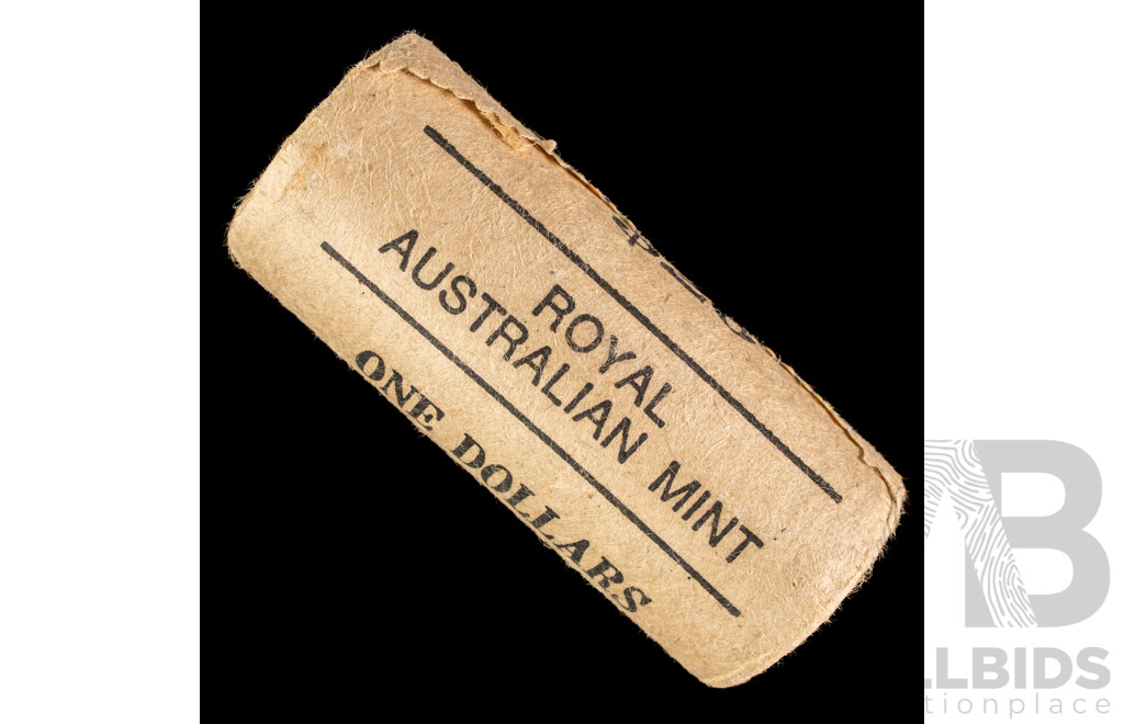Australian RAM 1984 UNC One Dollar Coin Roll, First Year Issue