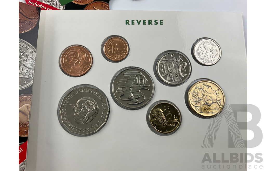 Australian RAM 1991 Eight UNC Coin Set, Twenty Five Years of Decimal Currency