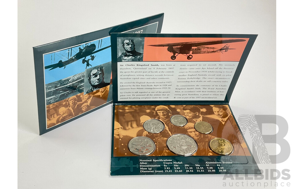 Australian RAM 1997 Six UNC Coin Set