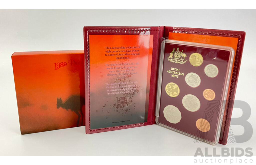 Australian RAM 1989 Eight Proof Coin Set