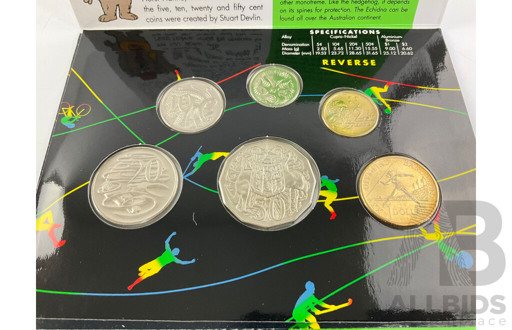 Australian RAM 1992 Six UNC Coin Set