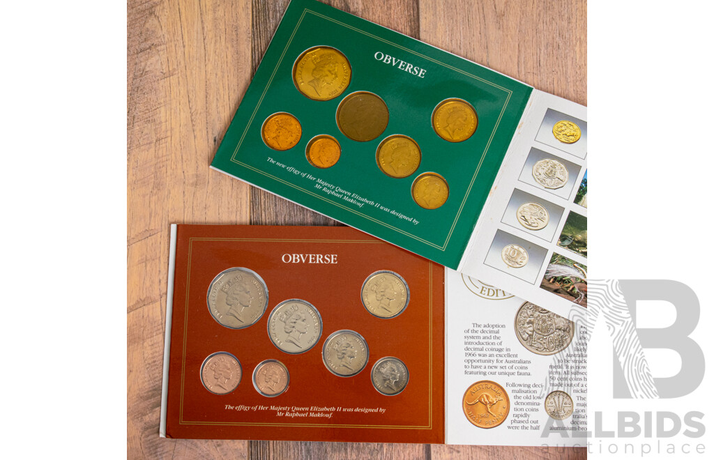 Australian RAM 1985 and 1986 UNC Coin Sets