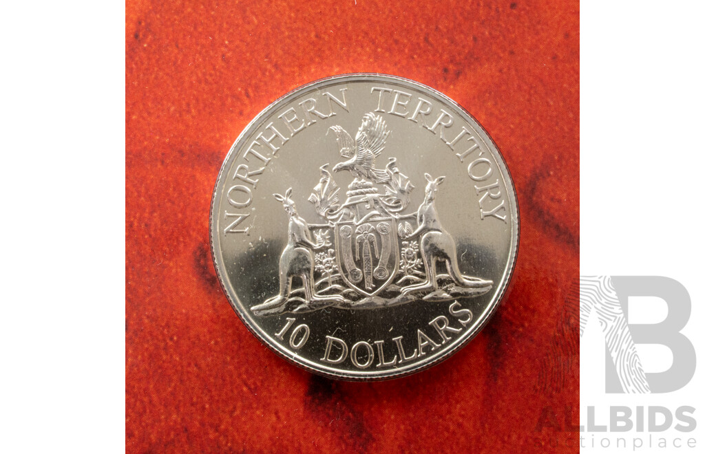 Australian RAM 1992 and 1993 Silver Ten Dollar Coins, State Series, Northern Territory and Australian Capital Territory