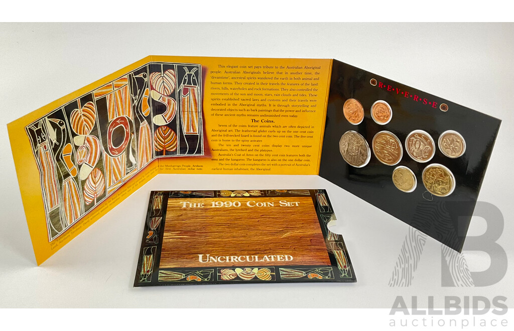 Australian RAM 1990 Eight UNC Coin Set
