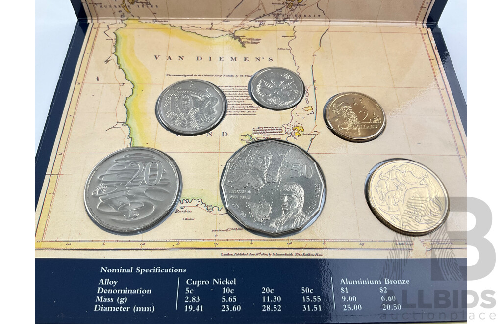 Australian RAM 1998 Six UNC Coin Set, Bass Flinders