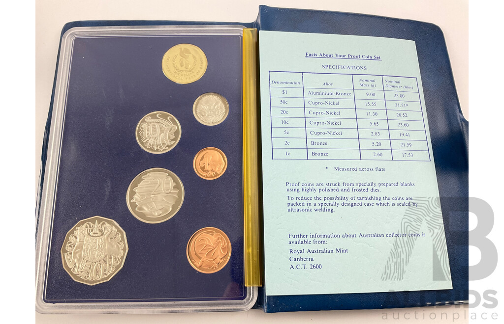 Australian RAM 1986 Seven Proof Coin Set