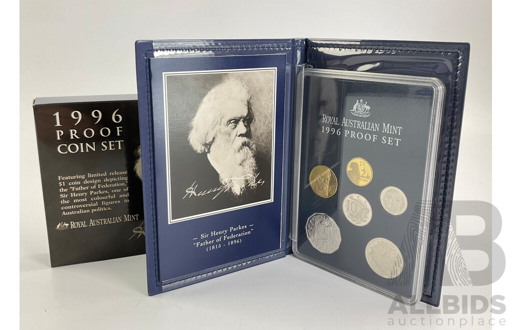 Australian RAM 1996 Six Proof Coin Set, Sir Henry Parkes