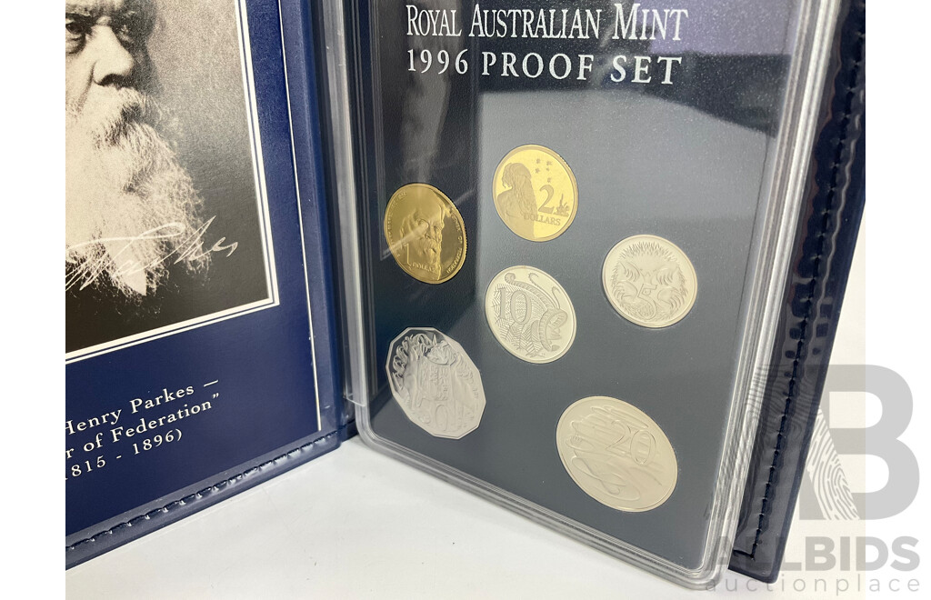 Australian RAM 1996 Six Proof Coin Set, Sir Henry Parkes