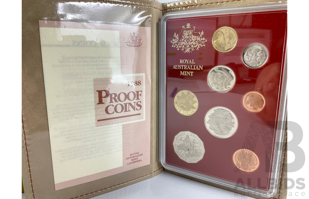 Australian RAM 1988 Eight Proof Coin Set