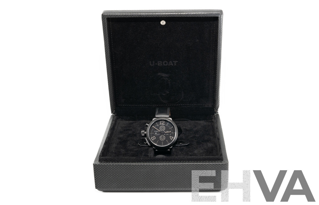 U-Boat 53mm Classico Lefty Black Carbon Fiber, Model 2277