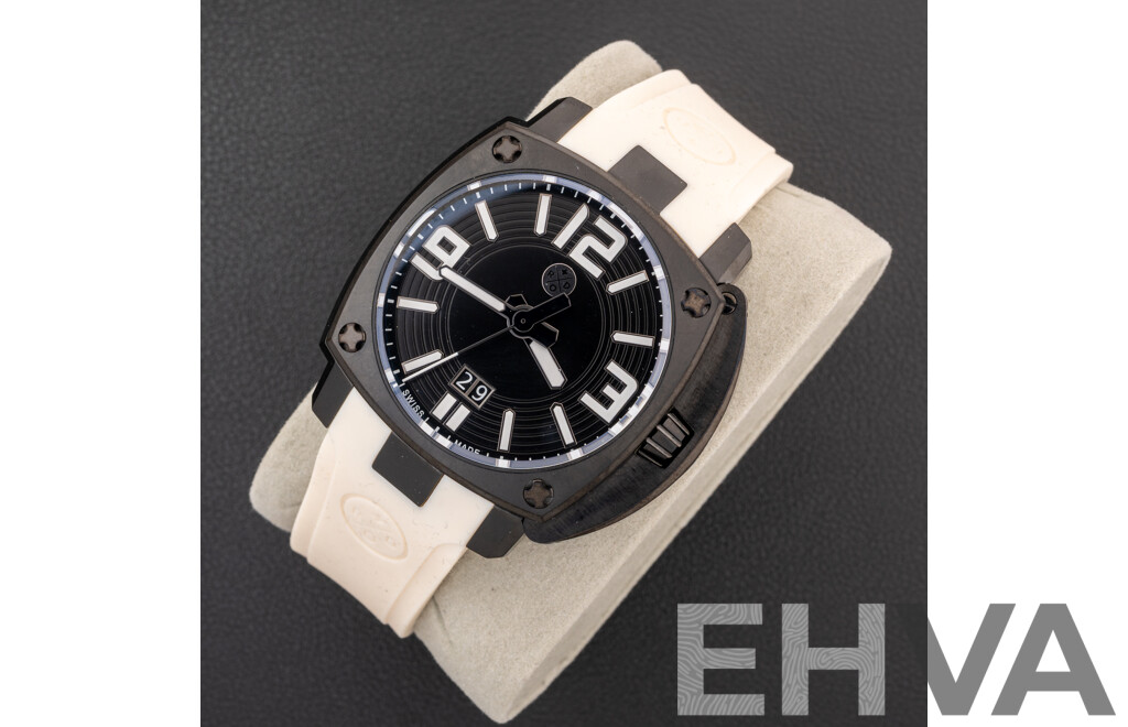 Sam & Rod Time Collection Iconic42 No. 03037, 40mm, Black & White