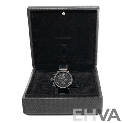 U-Boat 53mm Classico Lefty Black Carbon Fiber, Model 2277