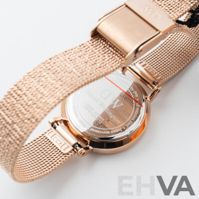 Daniel Wellington Petite 24mm Pressed Melrose White Watch, Model DW00100447
