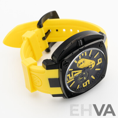 Sam & Rod 42.5mm Empire Iconic Chronograph, Model I42C-BBY0001