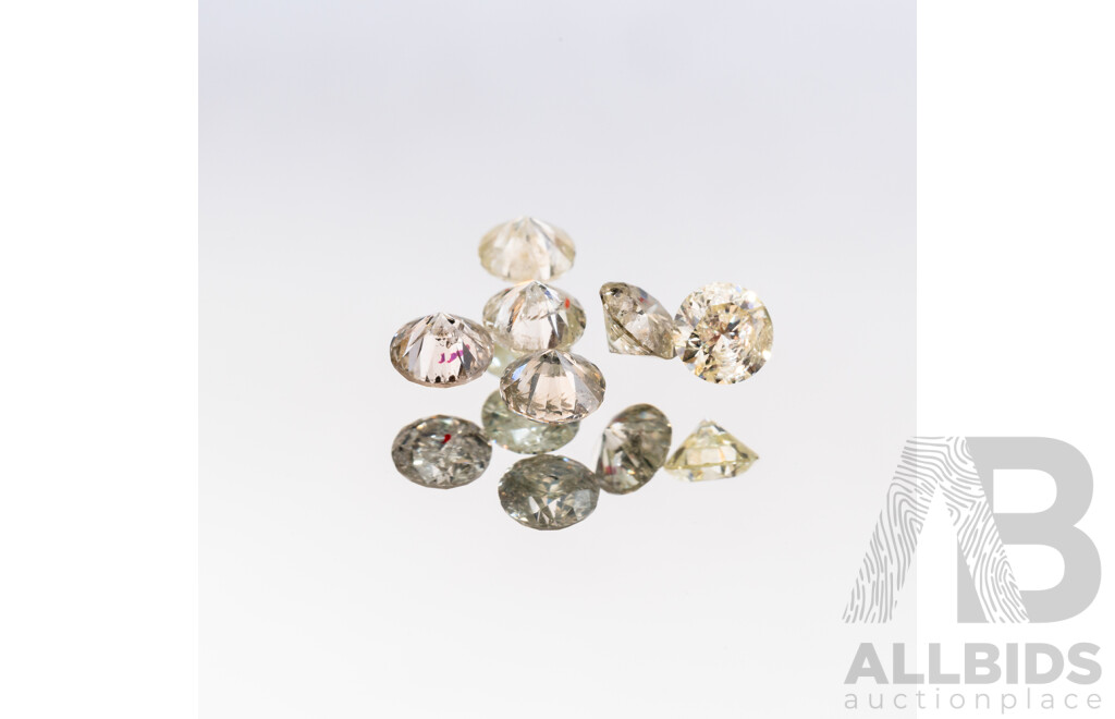 Six Round Brilliant Cut Diamonds