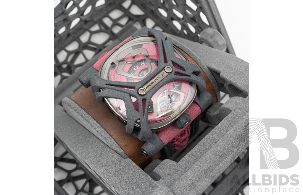 SEVENFRIDAY 45mm FreeDb Pink, Model FDB/02