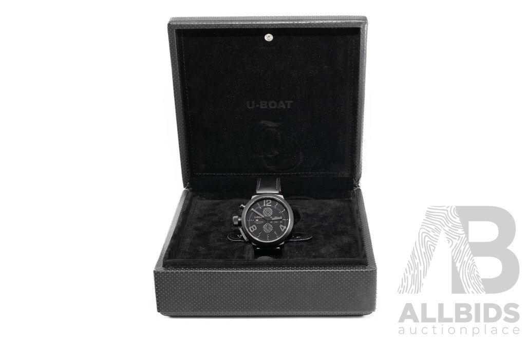 U-Boat 53mm Classico Lefty Black Carbon Fiber, Model 2277