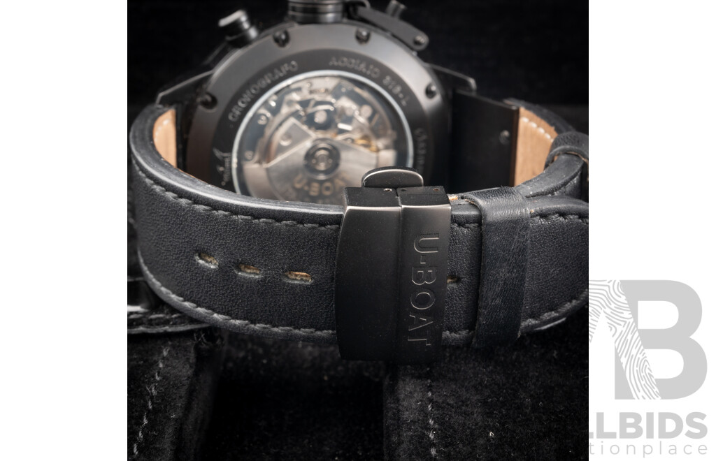 U-Boat 53mm Classico Lefty Black Carbon Fiber, Model 2277