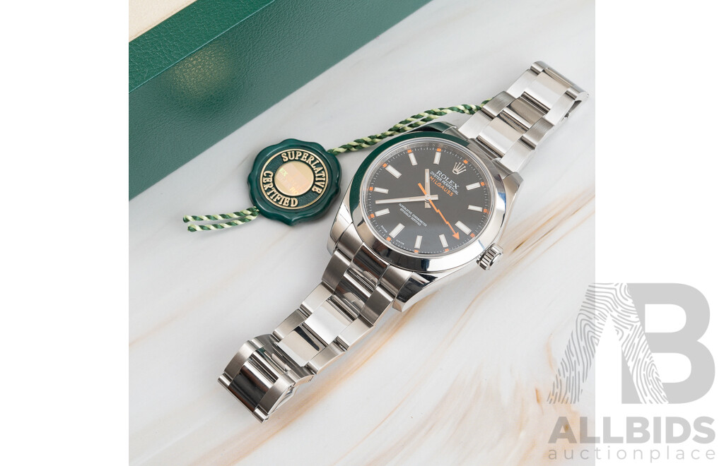 Rolex 41mm Milgauss Watch, Model 116400