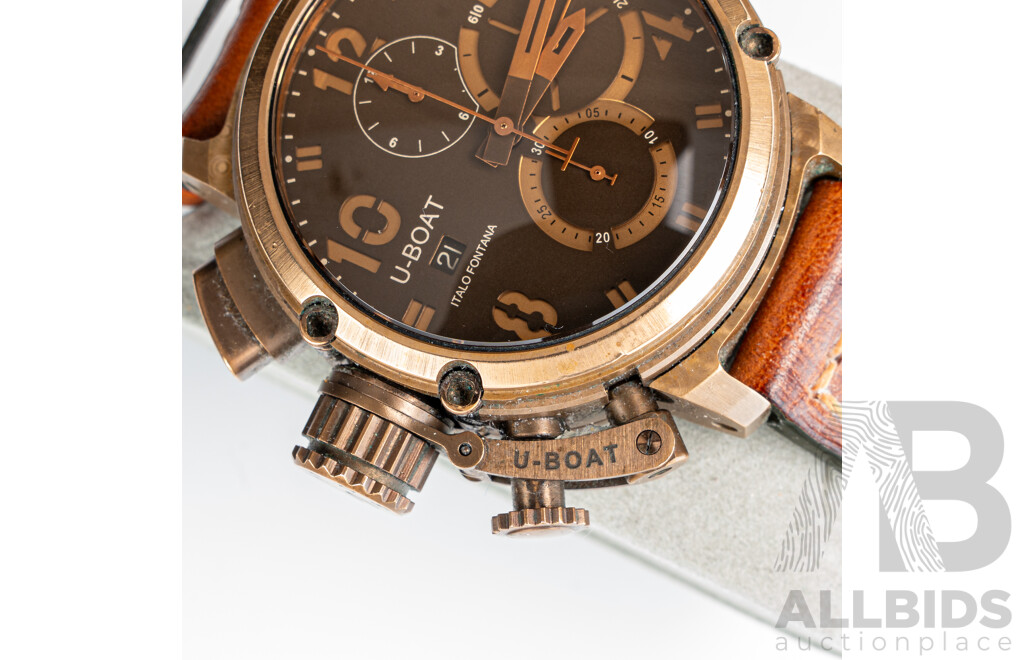 U-Boat 46mm Limited Edition Chimera U-51 Bronze Watch, 083 of 300, Model 6945