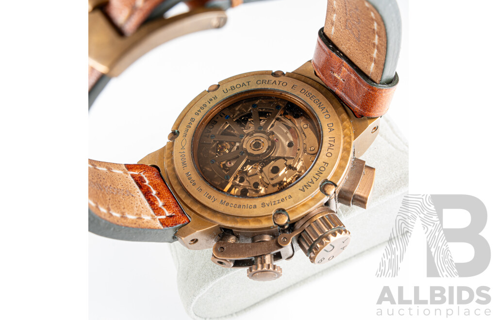 U-Boat 46mm Limited Edition Chimera U-51 Bronze Watch, 083 of 300, Model 6945