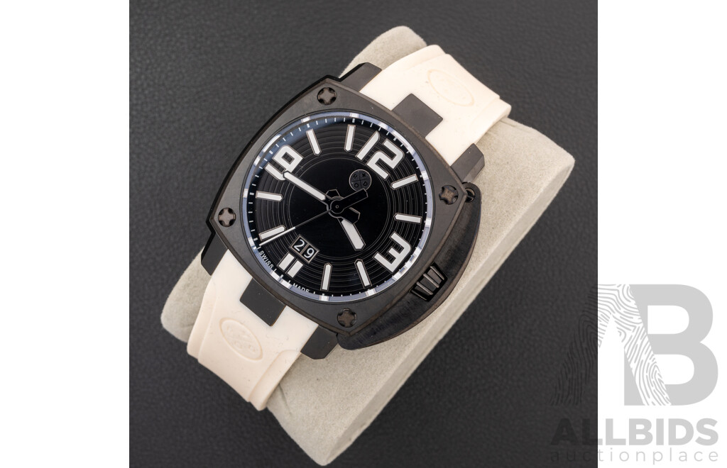 Sam & Rod Time Collection Iconic42 No. 03037, 40mm, Black & White