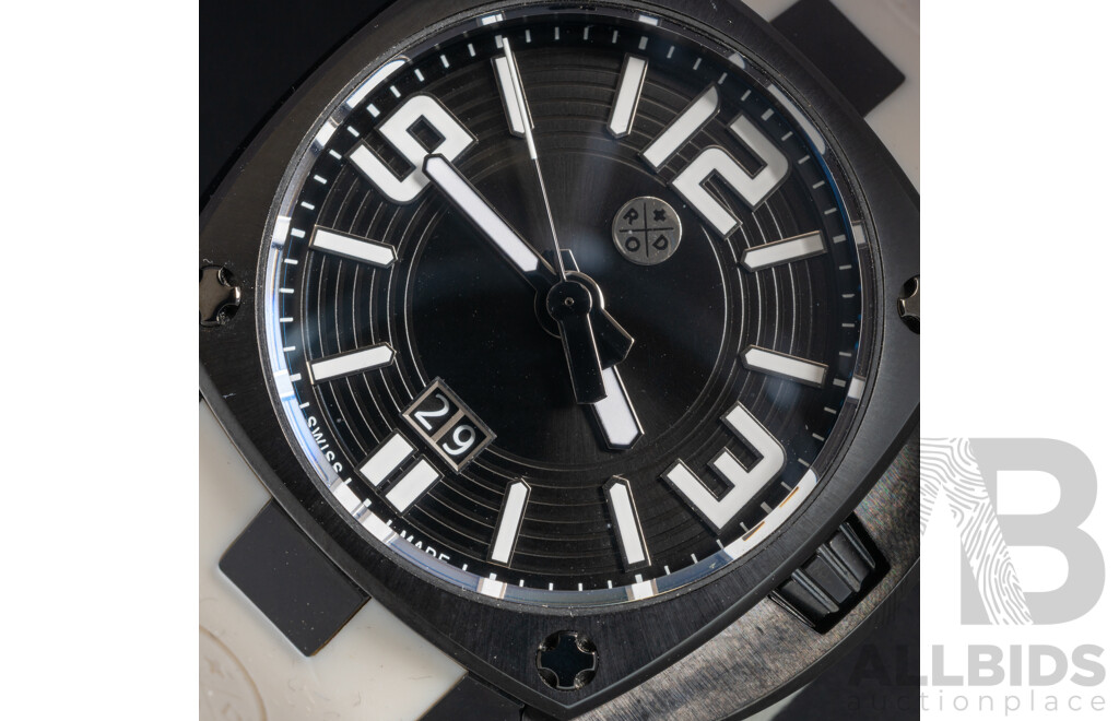 Sam & Rod Time Collection Iconic42 No. 03037, 40mm, Black & White
