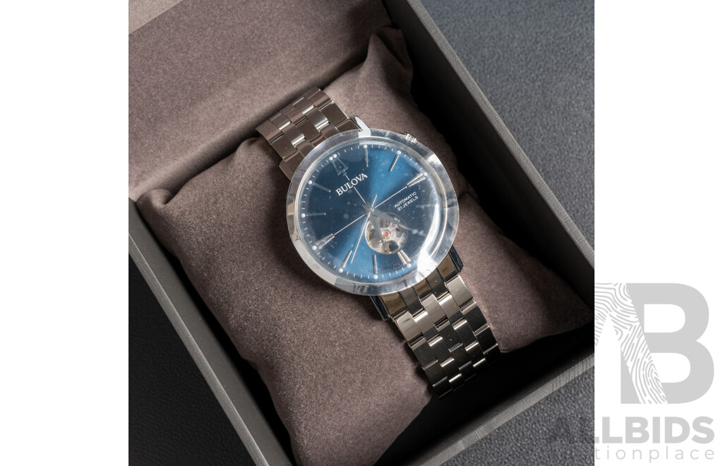 Bulova 41mm Classic Aerojet Automatic Watch, Model 96A277