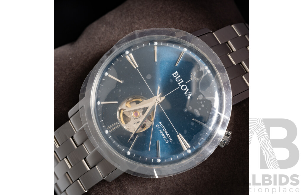 Bulova 41mm Classic Aerojet Automatic Watch, Model 96A277