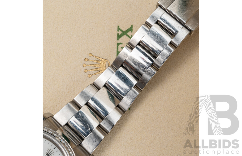 Rolex Datejust 126200 Diamond Bezel Silver Dial