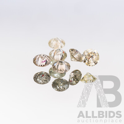 Six Round Brilliant Cut Diamonds