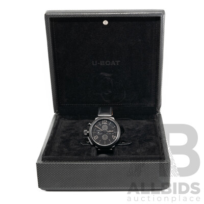 U-Boat 53mm Classico Lefty Black Carbon Fiber, Model 2277