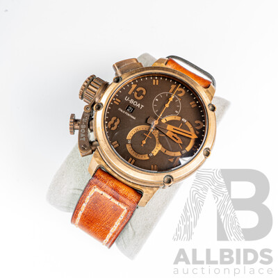U-Boat 46mm Limited Edition Chimera U-51 Bronze Watch, 083 of 300, Model 6945