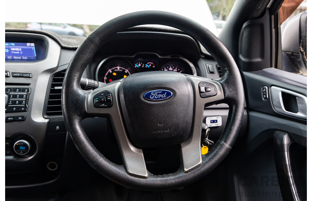 3/2012 Ford Ranger XLT 3.2 (4x4) PX Dual Cab Chassis Cool White Turbo Diesel 3.2L